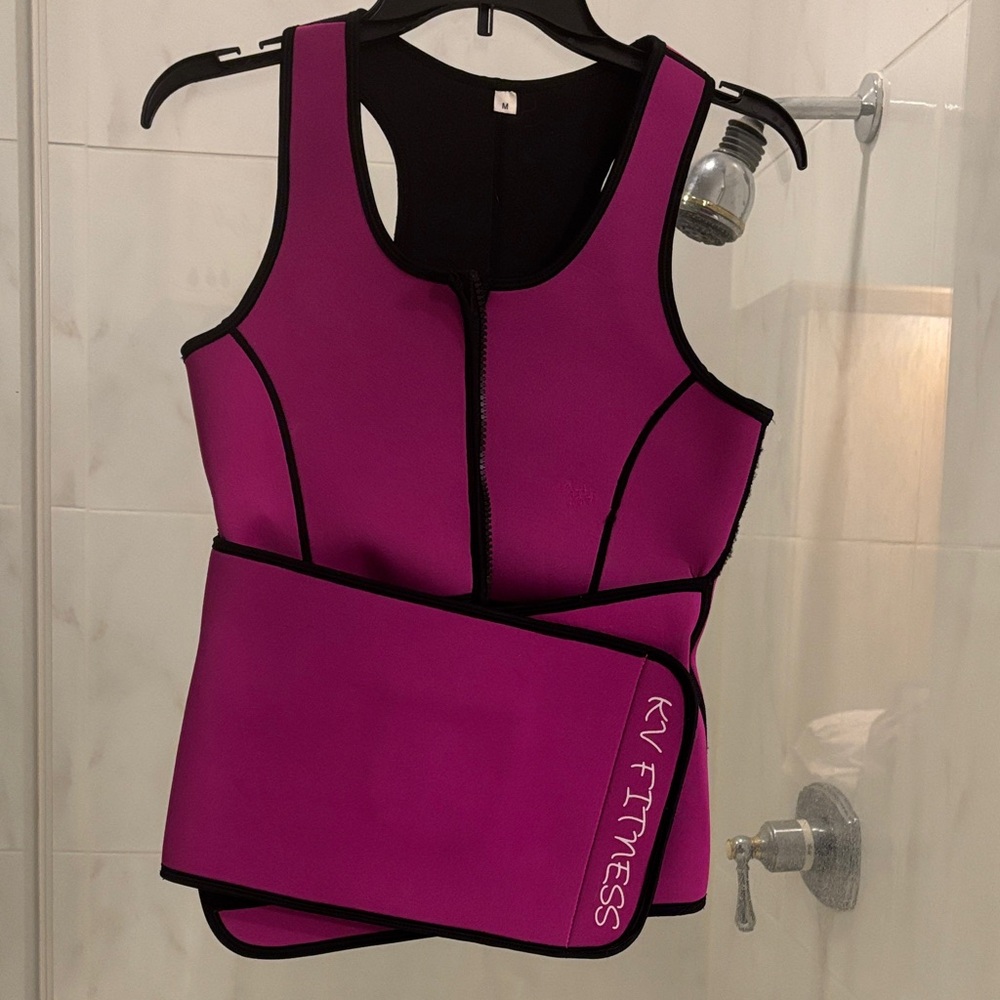 KV Fitness Pink Neoprene Waist Trainer Vest